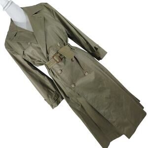 Women's Olive Trench Coat